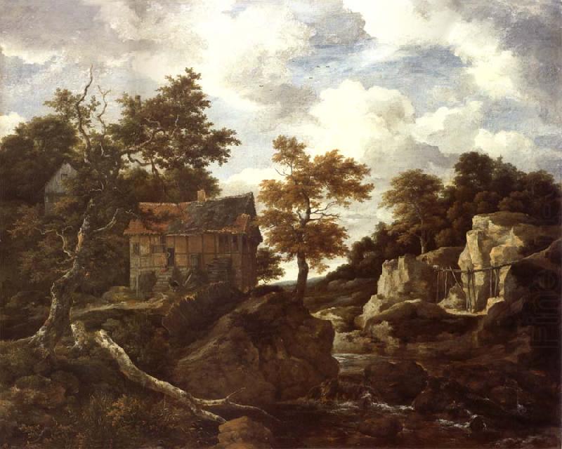 REMBRANDT Harmenszoon van Rijn Rocky Landscape china oil painting image